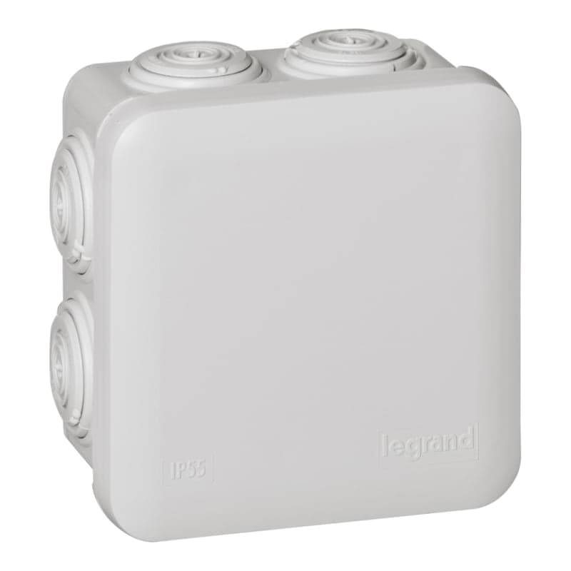 Caja de pase O derivacion PVC PLEXO LEGRAND 092012 · 80x80x45mm IP55