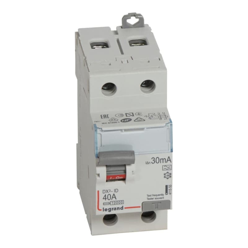 Interruptor diferencial LEGRAND 411555 · DX3-ID 2x40A tipoa, 30mA 230V 2MOD. DIN