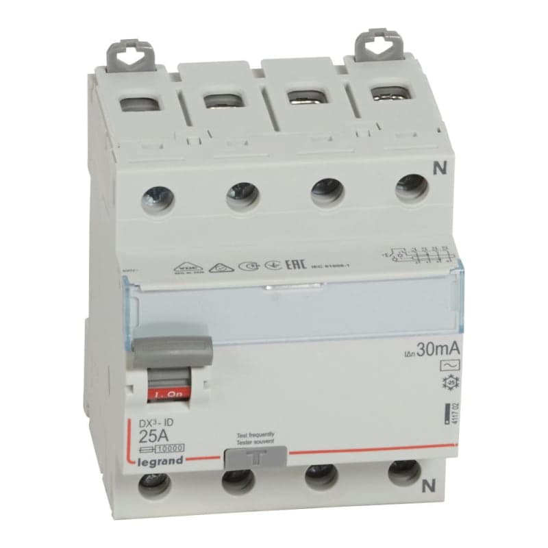Interruptor diferencial LEGRAND 411702 · 4x25A 30mA. DX3-ID