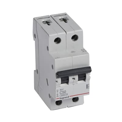 Interruptor termomagnético LEGRAND 419878 · RX3 2P C50 10kA/230V - 6
