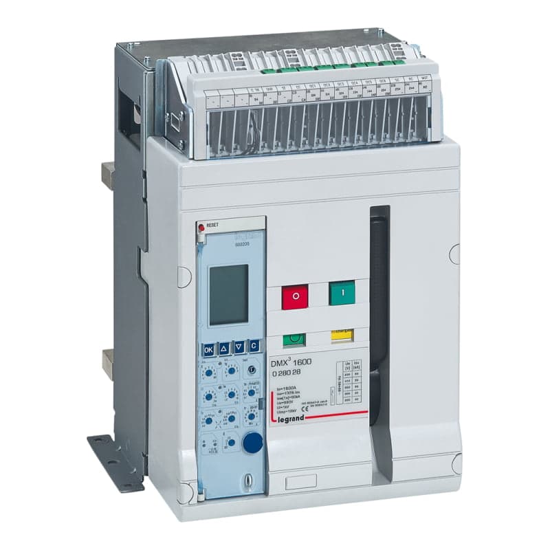 Interruptor automático de bastidor abierto DMX³ LEGRAND 028028 · 1600 3P, und MP4 LSIG 640A-1600A, 50kA/400VA