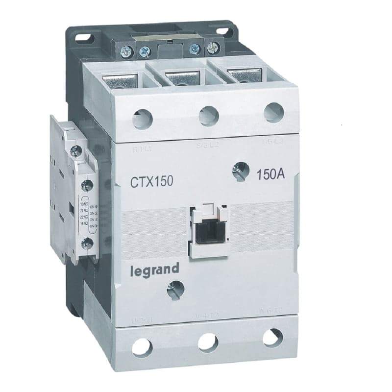 Contactor tripolar LEGRAND 416266 · CTX3 150A con 2NA+2NC bobina 230V
