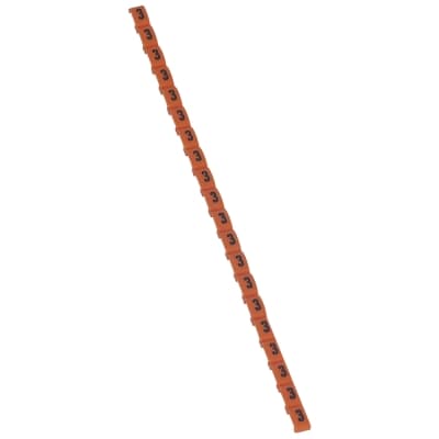 Marcador de número duplix para cables LEGRAND 038403 · número 3 - color naranja - por unidad