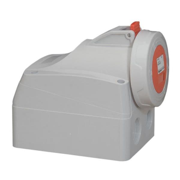 Imagen referencial de la serie: Toma de sobreponer LEGRAND 555358 · 3P+T 16A 415VAC IP67 rojo