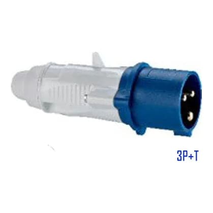 Enchufe aéreo LEGRAND 555125 · 3P+T 16A 250VAC IP44 azul