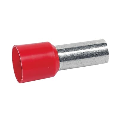 Terminal aislado sobremoldeado LEGRAND 037677 · 2 AWG (35mm²) rojo