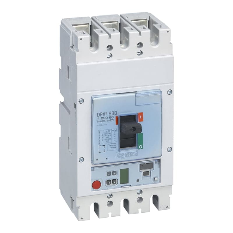 Interruptor termomagnético LEGRAND 422060 · DPX3 630 3P, regulable de 252A a 630A 36kA/380-415VAC
