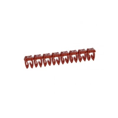 Marcador cab LEGRAND 038212 · 3 CABLES-0.5A 1.5mm² - número 2 rojo por unidad