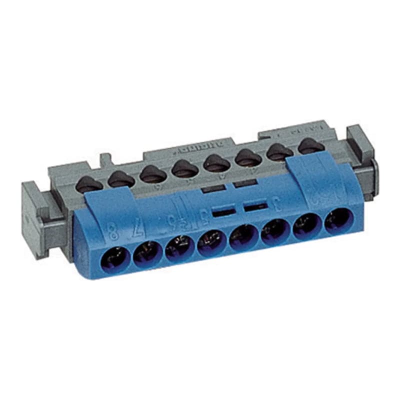 Bornera para línea de neutro LEGRAND FMM8N · 8 conductores 16mm²