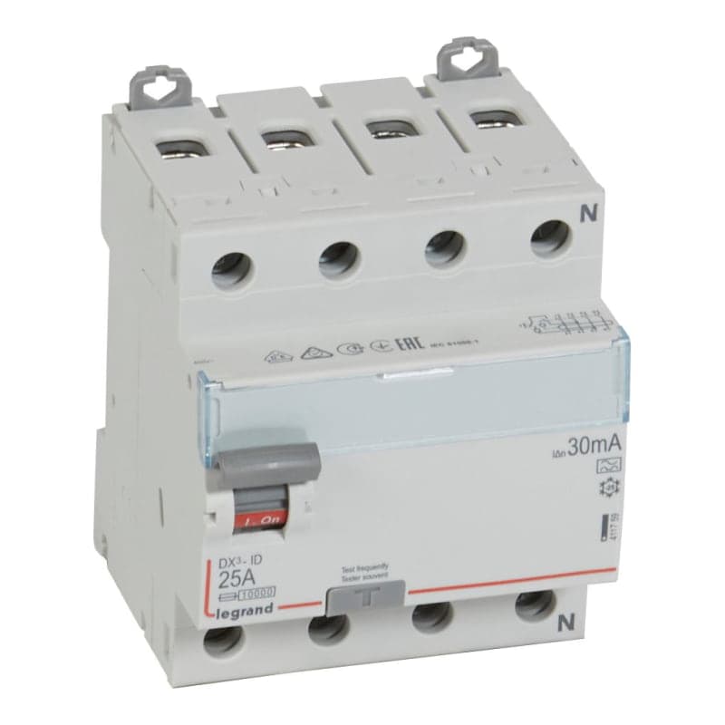 Interruptor diferencial LEGRAND 411759 · DX3 tipo A 4x25A 30mA 230V