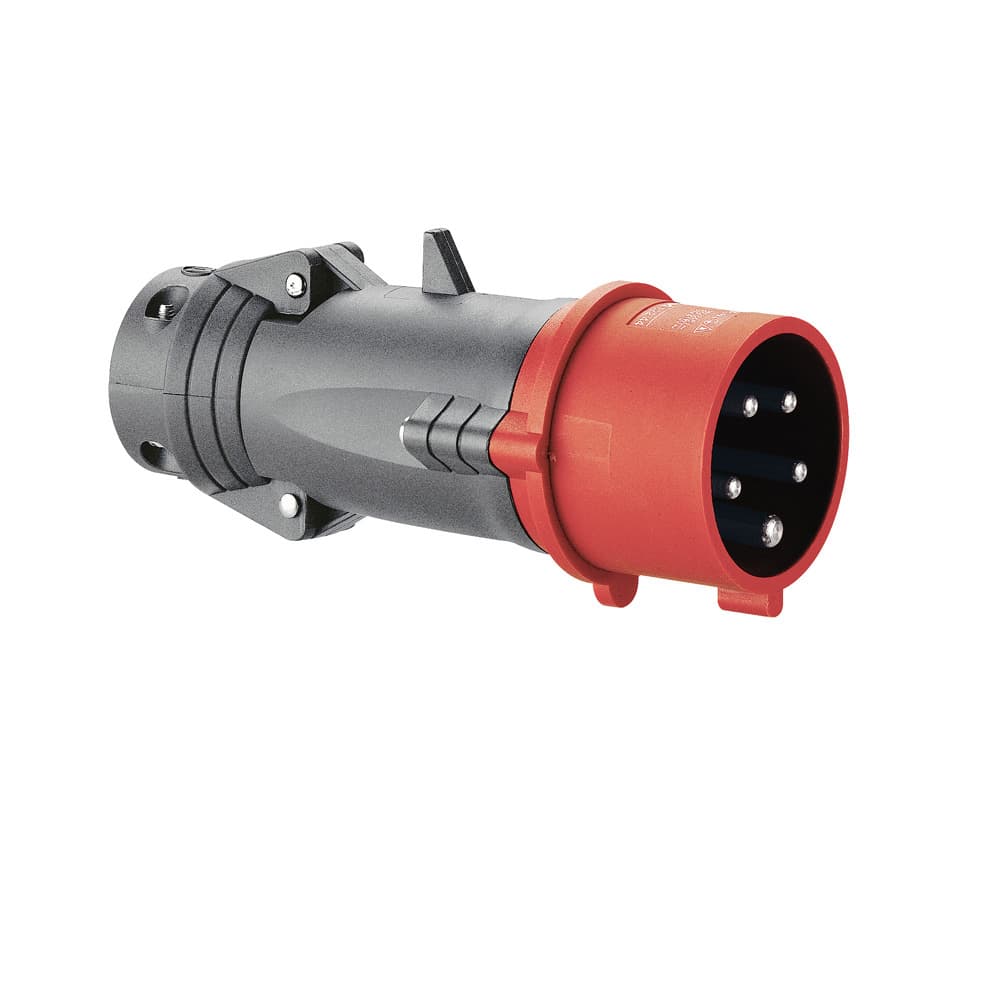 Enchufe aéreo de plástico LEGRAND 052244 · 16A 3P+T+N 380/415VAC IP44 - rojo - 6H - hypra