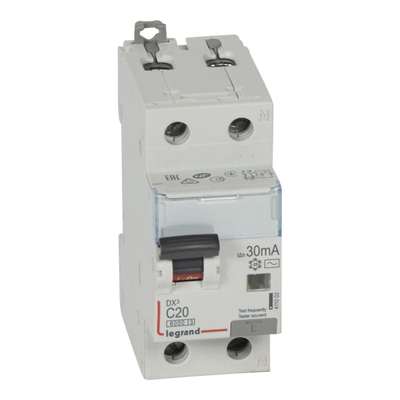 Interruptor diferencial LEGRAND 411003 · 1P+N - 230VAC - 20A- 30mA- tipo AC