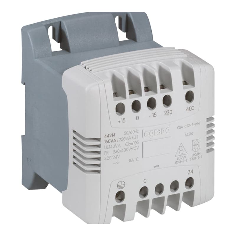Transformador monofásico LEGRAND 044214 · 230/24V 160VA