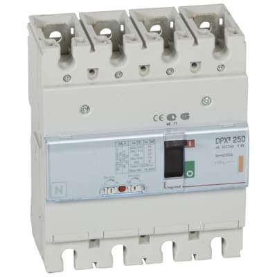 Interruptor termagnetico LEGRAND 420249 · DPX3 250 4P regulable de 200A a 250A