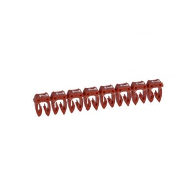 Marcador cab LEGRAND 038232 · 3 CABLES-4A 6mm² - número 2 rojo por unidad