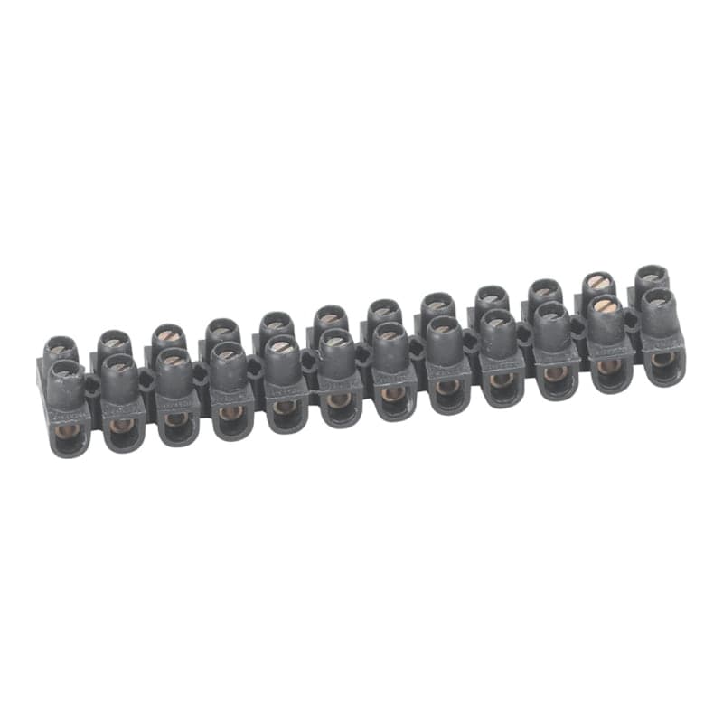 Bornera de regleta LEGRAND 034211 · negro nylbloc 2.5mm² - 250V