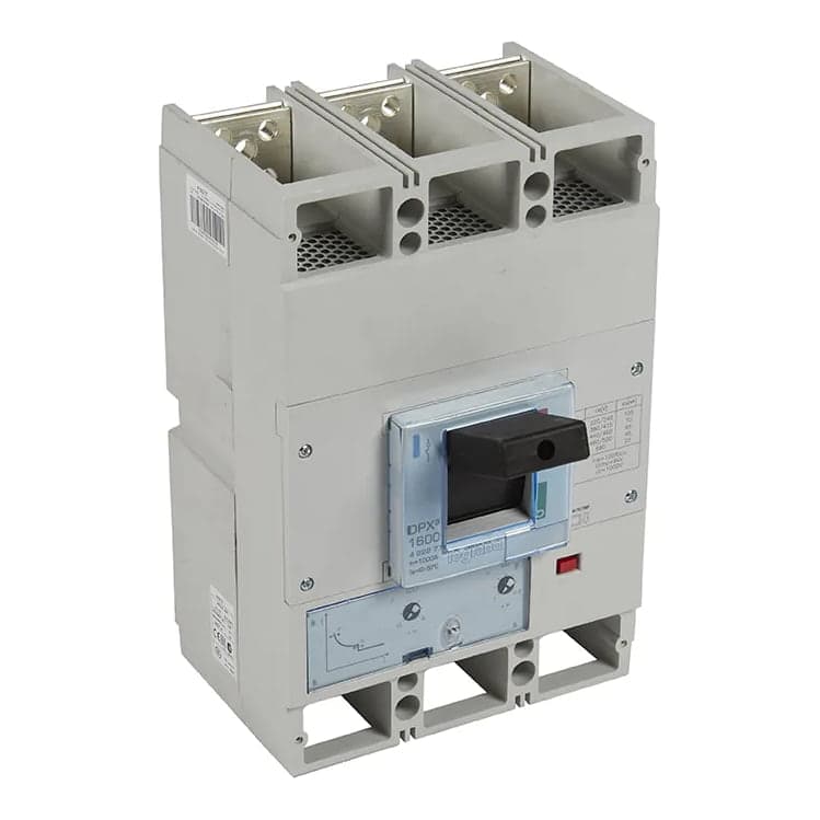 Interruptor termomagnético LEGRAND 422277 · DPX3 1600 3P, reg de 800A a 1000A, 70kA- 380/ 415VAC