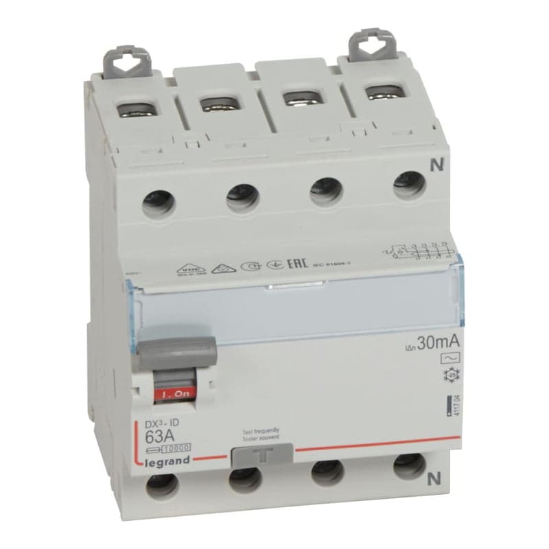 Interruptor diferencial LEGRAND 411704 · 4x63A 30mA. DX3-ID