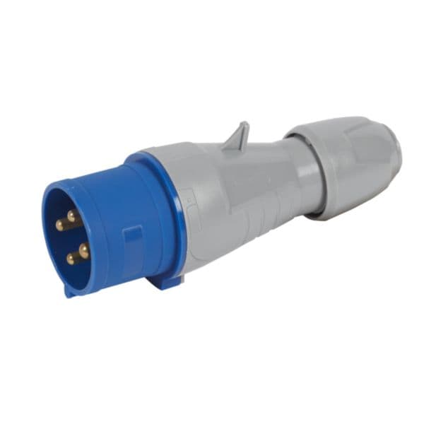 Enchufe aéreo LEGRAND 555235 · 3P+T 32A 250VAC IP44 azul 9H P17