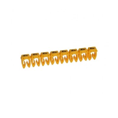 Marcador cab LEGRAND 038214 · 3 CABLES-0.5A 1.5mm² - número 4 amarillo por unidad