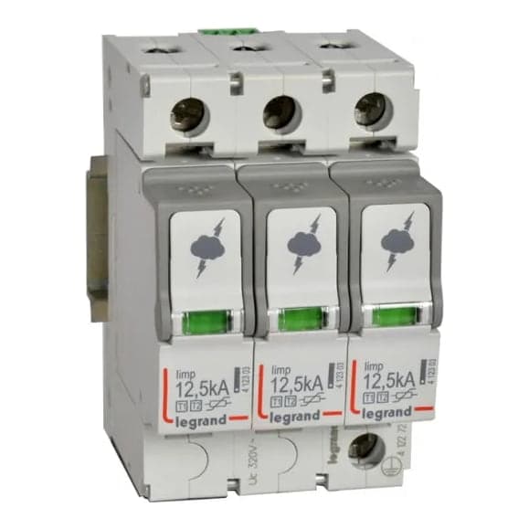 Limitador de sobretensión LEGRAND 412272 · 3P 37.5kA 320V