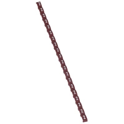 Marcador de número duplix para cables LEGRAND 038402 · número 2 - color rojo - por unidad