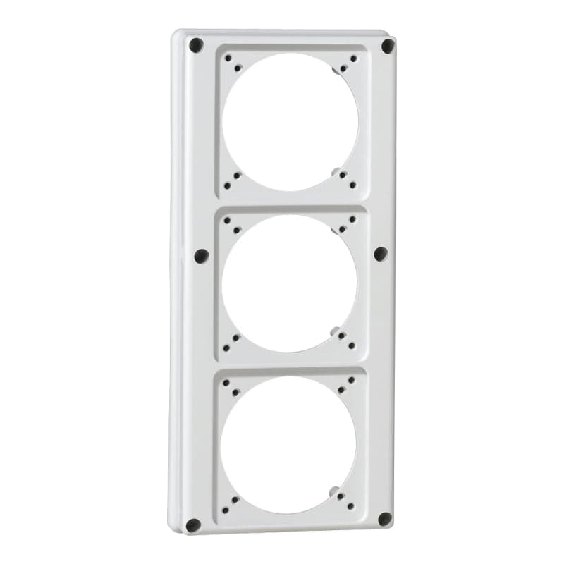 Tapa con PRE-CORTE LEGRAND 057714 · 125x280mm para ubicar 3 tomas