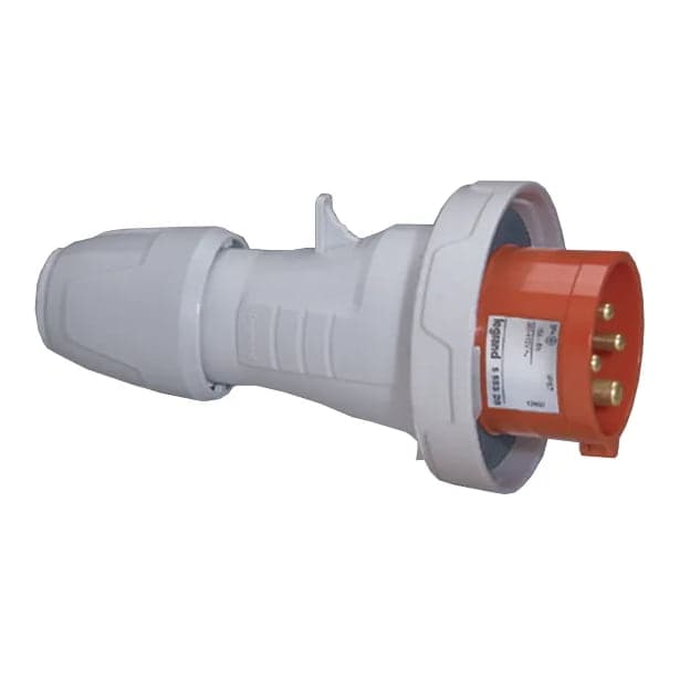 Imagen referencial de la serie: Enchufe aéreo LEGRAND 555438 · 3P+T 32A 415VAC IP67 rojo