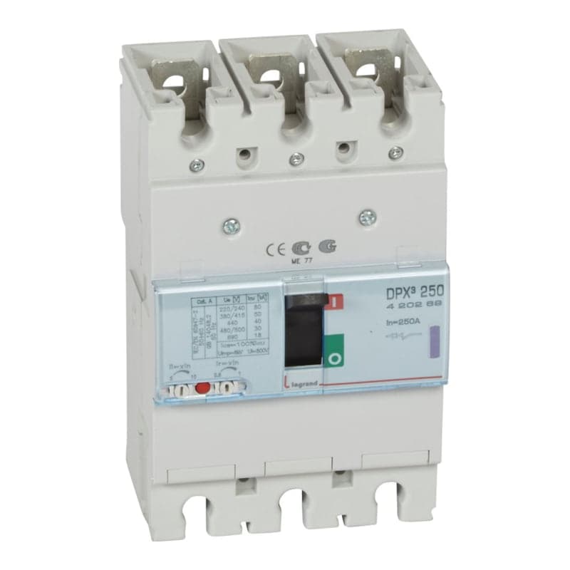 Int termg LEGRAND 420269 · DPX3 250 3P reg 200A - 250A 50kA-380/415VAC