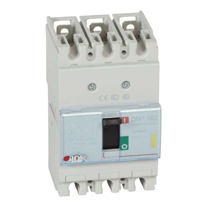 Interruptor termomagnético LEGRAND 420002 · DPX3 160 LCD 3P, regulable 32A a 40A 16kA/400VAC