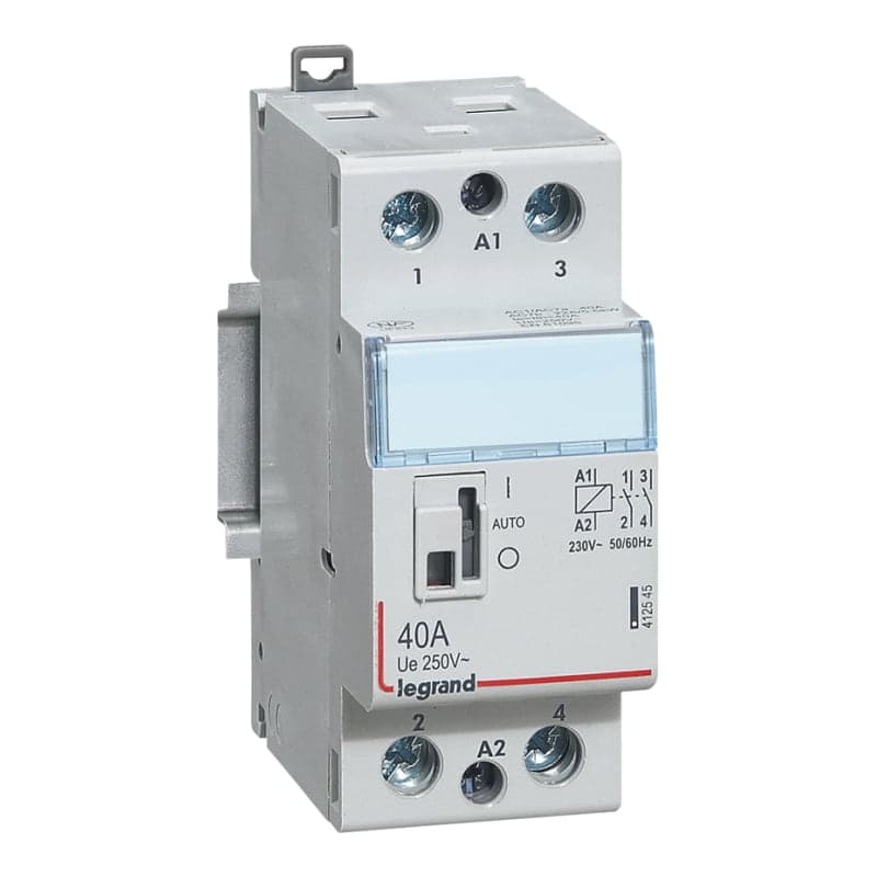Contactor para alumbrado LEGRAND 412545 · 2NA 40A 230VAC 2 módulos