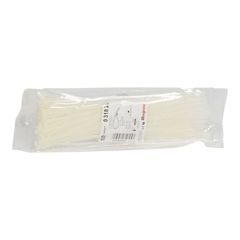 Cintillo amarracable incoloro colring LEGRAND 031825 · 3.5x280 (ANCHO X LARGO) - por unidad