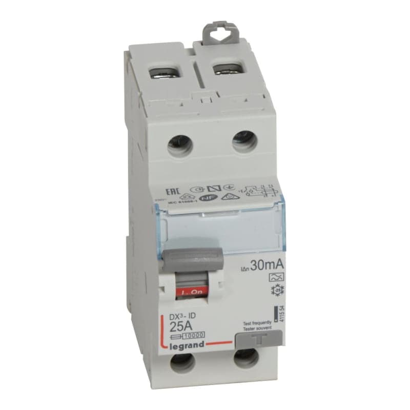 Interruptor diferencial LEGRAND 411554 · DX3-ID 2x25A tipoa, 30mA 230V 2MOD. DIN