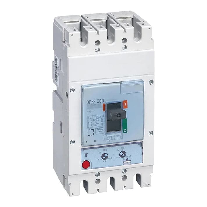 Interruptor termomagnético LEGRAND 422030 · DPX3 630 3P, reg de 320A a 400A, 70kA - 380/415VAC