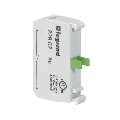 Contacto NA para botón pulsador NO luminoso LEGRAND 022902