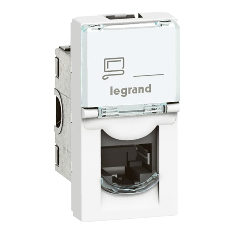 Toma LEGRAND 076571 · RJ45 CAT. 6A UTP MOSAIC 1 mod. blanco