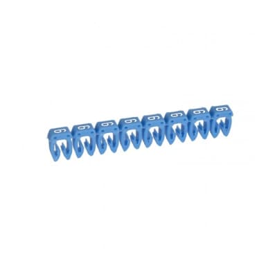 Marcador cab LEGRAND 038216 · 3 CABLES-0.5A 1.5mm² - número 6 azul por unidad