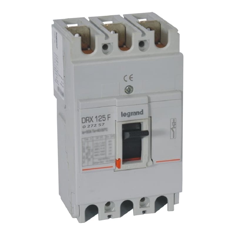 Interruptor termomagnético fijo drx LEGRAND 027257 · 125 3P, 80A, 20kA 380/415VAC