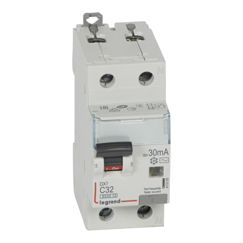 Interruptor diferencial LEGRAND 411005 · 1P+N - 230VAC - 32A- 30mA- tipo AC
