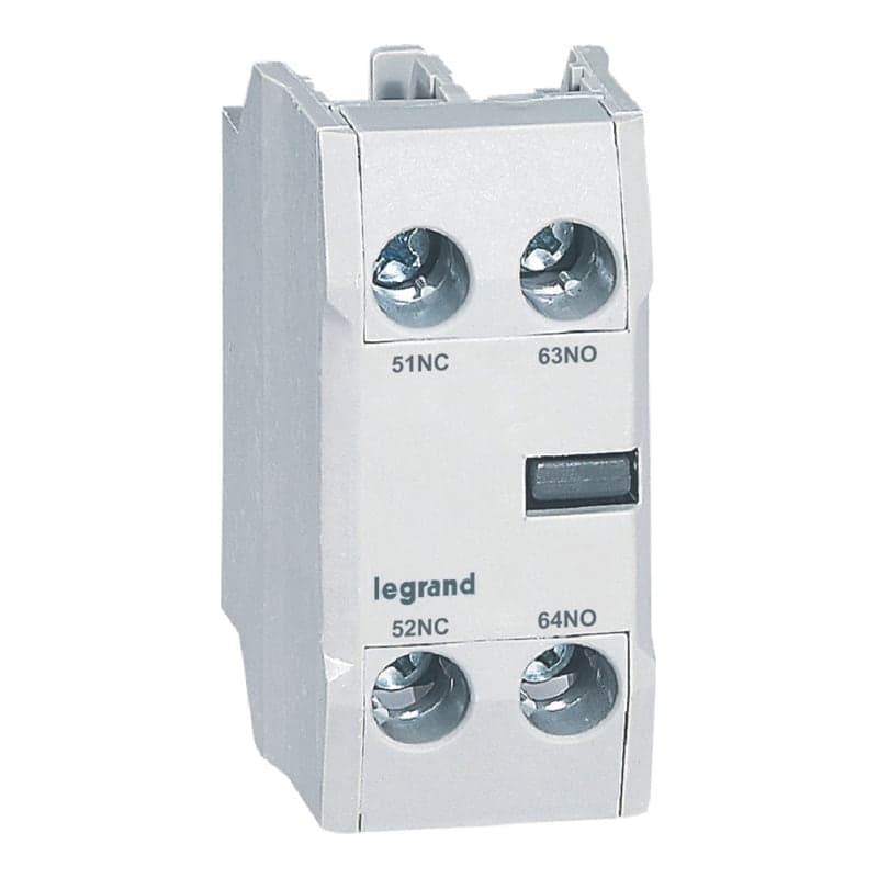 Contacto auxiliar frontal LEGRAND 416850 · 1NA+1NC para CTX3 de 9A a 150A