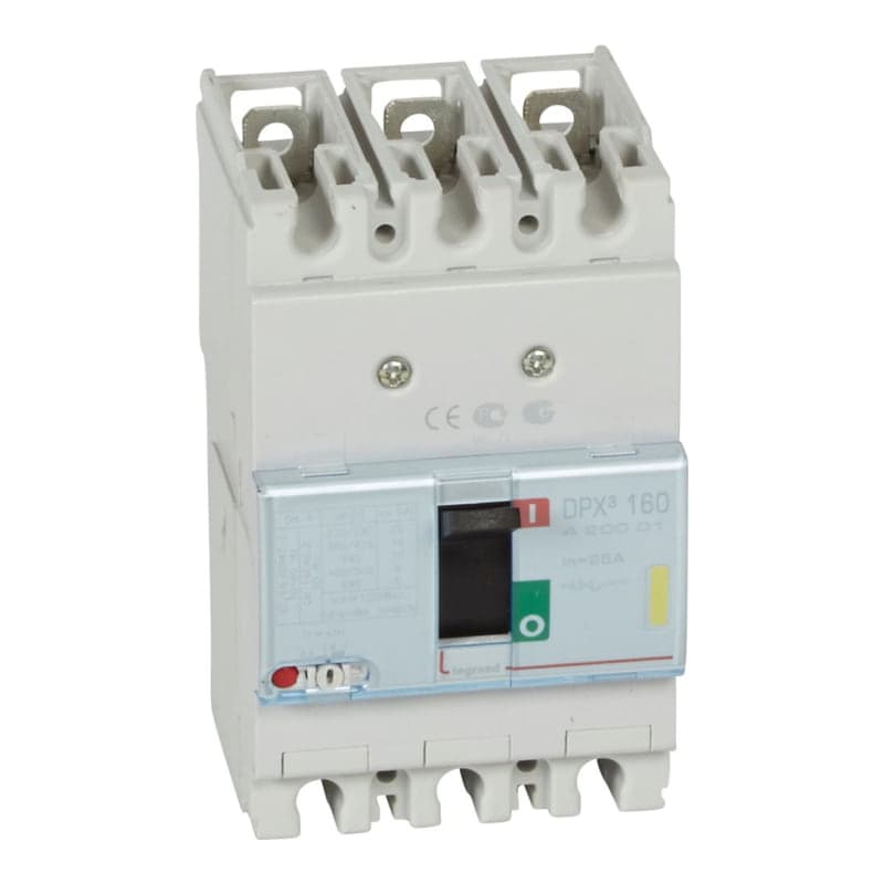 Interruptor termomagnético LEGRAND 420001 · DPX3 160 3P regulable de 20A A 25A 16kA/380-415VAC
