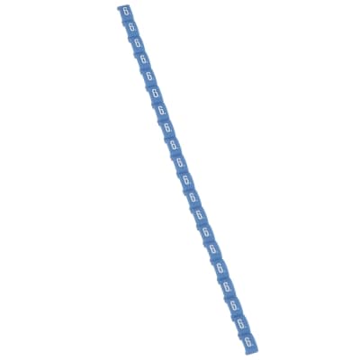Marcador de número duplix para cables LEGRAND 038406 · número 6 - color azul - por unidad