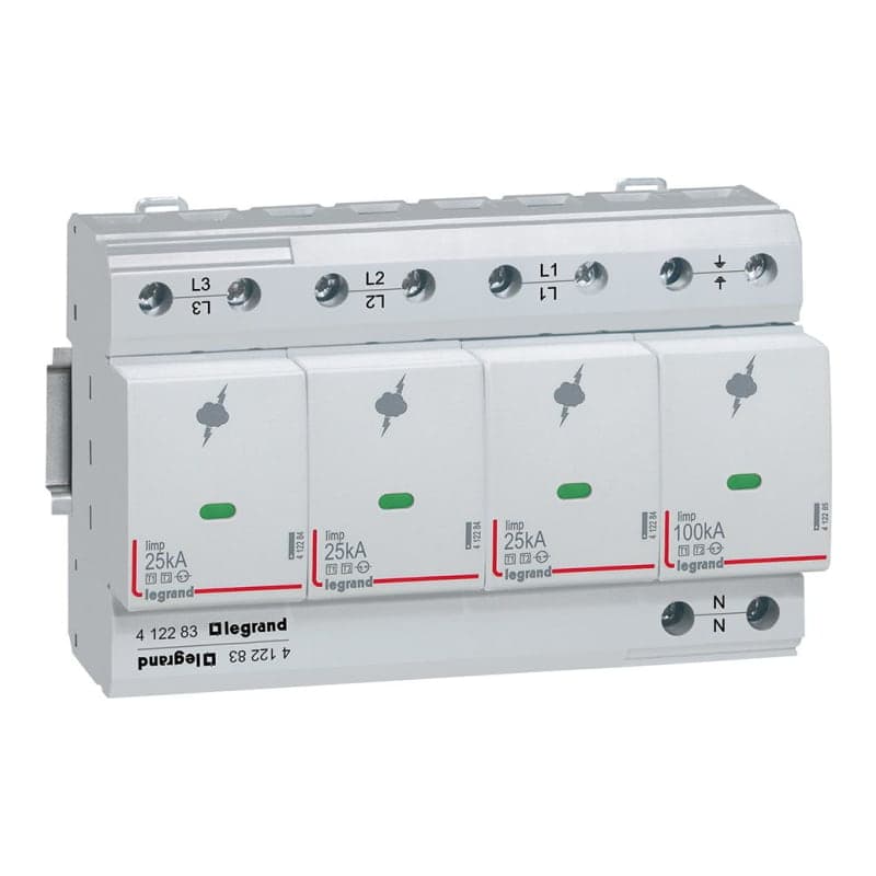 Limitador de sobretensión LEGRAND 412283 · 3P+N 100kA 440V