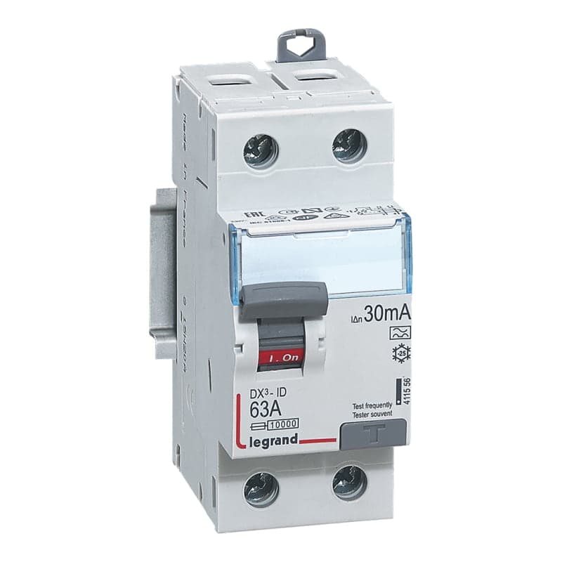 Interruptor diferencial LEGRAND 411556 · RX3 2x63A 30mA tipo A 230V