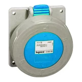 Toma para empotrar LEGRAND 555484 · 2P+T 32A azul 200/250V IP67