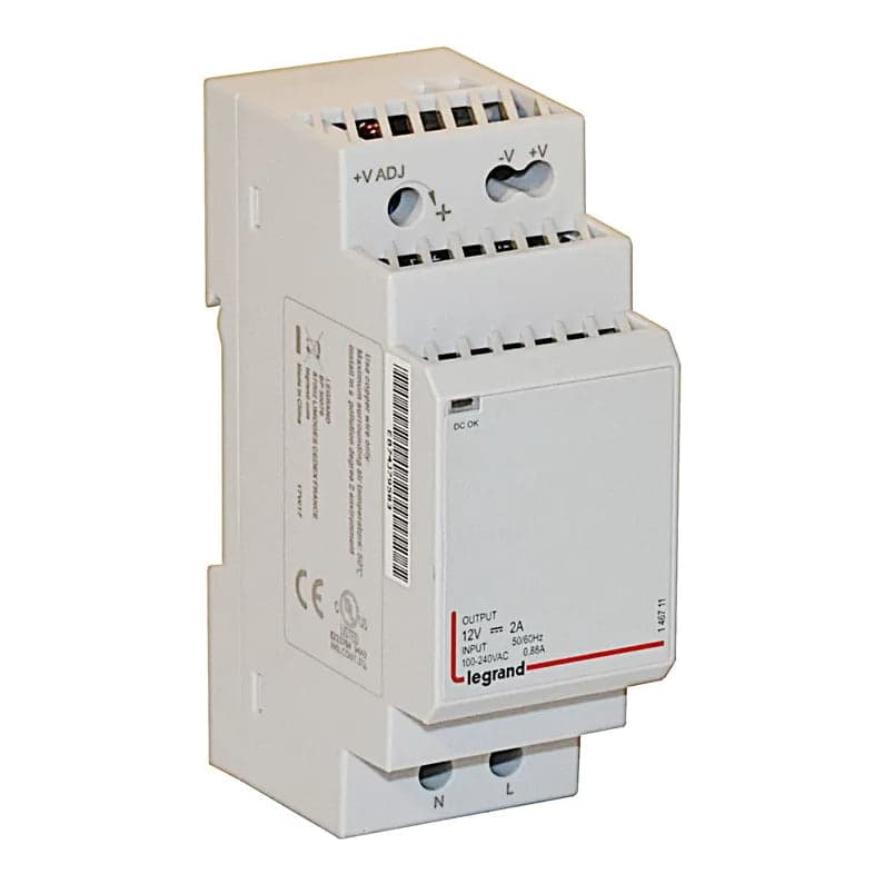 Transformador monofásico LEGRAND 146711 · 100-240VAC ent. 12VDC sal. para 422680