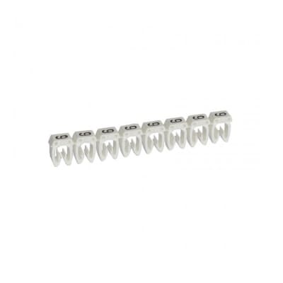 Marcador cab LEGRAND 038229 · 3 CABLES-1.5A 2.5mm² - número 9 blanco por unidad