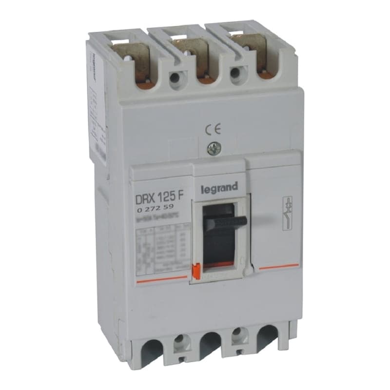 Interruptor termomagnético fijo drx LEGRAND 027259 · 125 3P 80A, 36kA-380/415VAC
