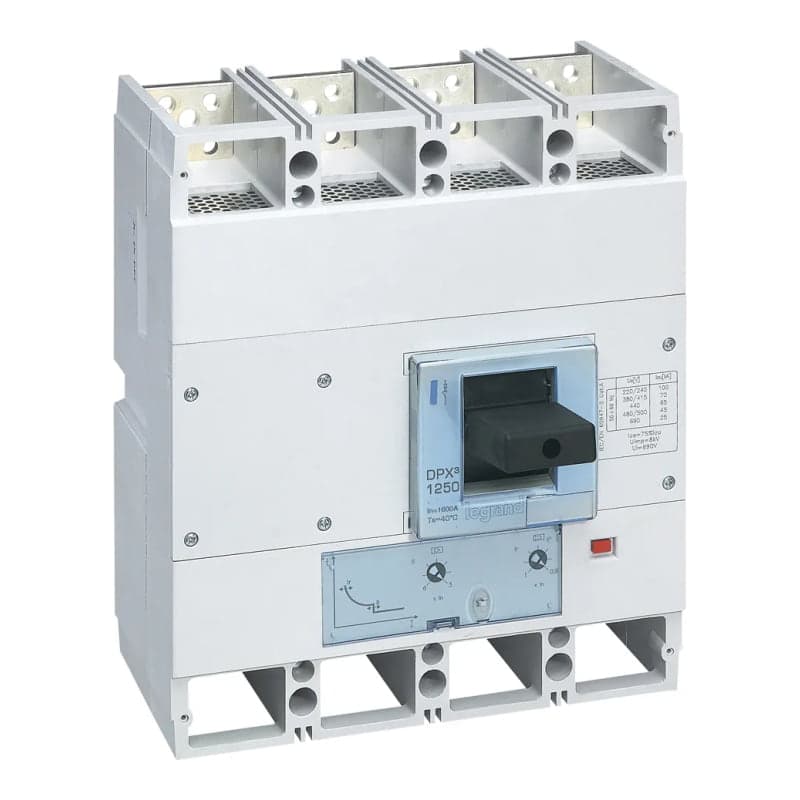 Interruptor termagnetico LEGRAND 422270 · DPX3 1600 4P regulable de 800A a 1000A
