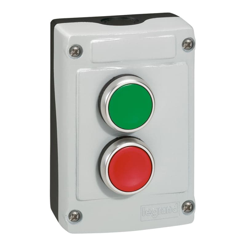Caja LEGRAND 024230 · 2 pulsador IP66, ARRANQUE/PARADA, con contactos NA/NC (paquete x2)